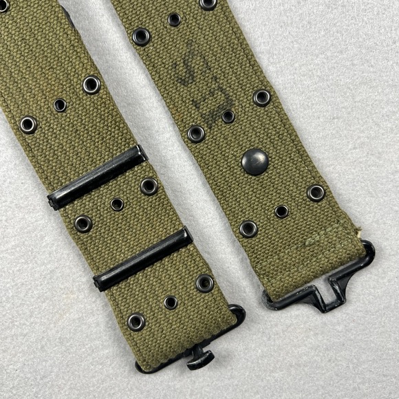 US Military Other - US Military WW1 Pistol Belt Mens 36 Olive Green Canvas Tactical Utility Vintage